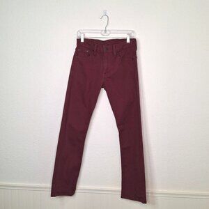 Levis 513 Mens Slim Straight Pants Jeans Sz 29 X 30 5 Pocket Open Brown Western